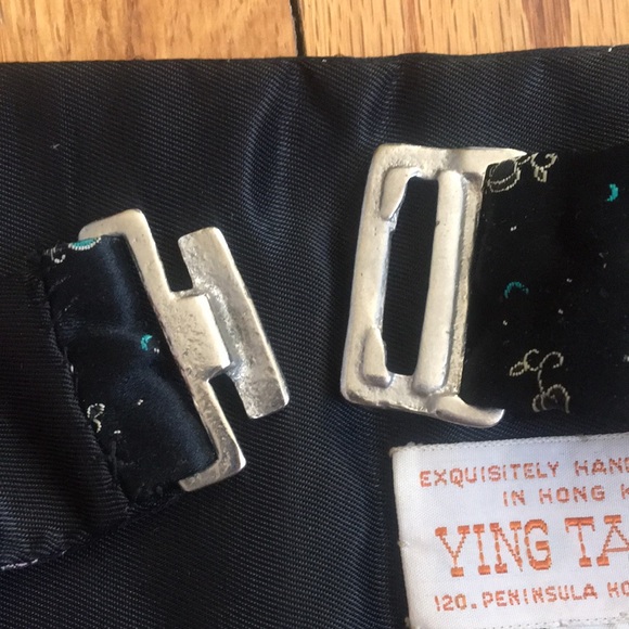 Yin’s Tai Ltd Vintage Cummerband Black Oriental - Picture 5 of 6